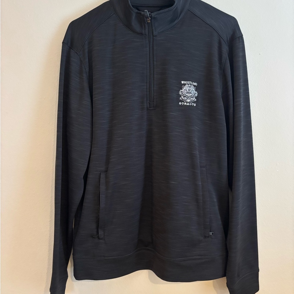 Whistling Straits Cutter & Buck Black Lightweight Jacket